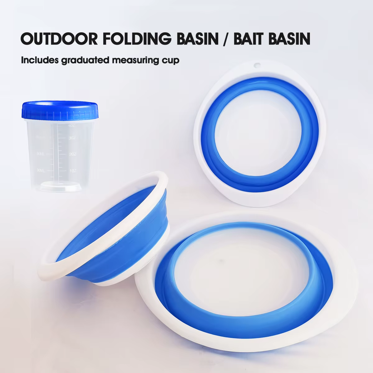 Bandeja Plegable para Cebo de Pesca con Taza Medidora - imagen 4