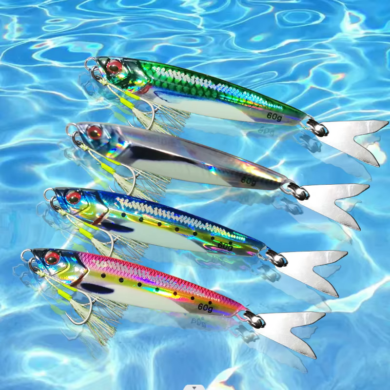 AS Slow Jig – Señuelo Jigging Metal UV 3D Sink 60-80g - imagen 2
