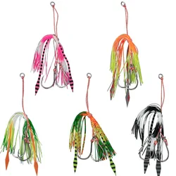 Señuelo Tenya Madai con faldas de silicona para jigging Tai Kabura