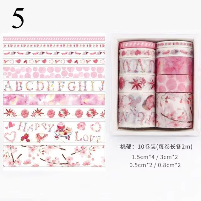 Variedad de colores y estilos kawaii