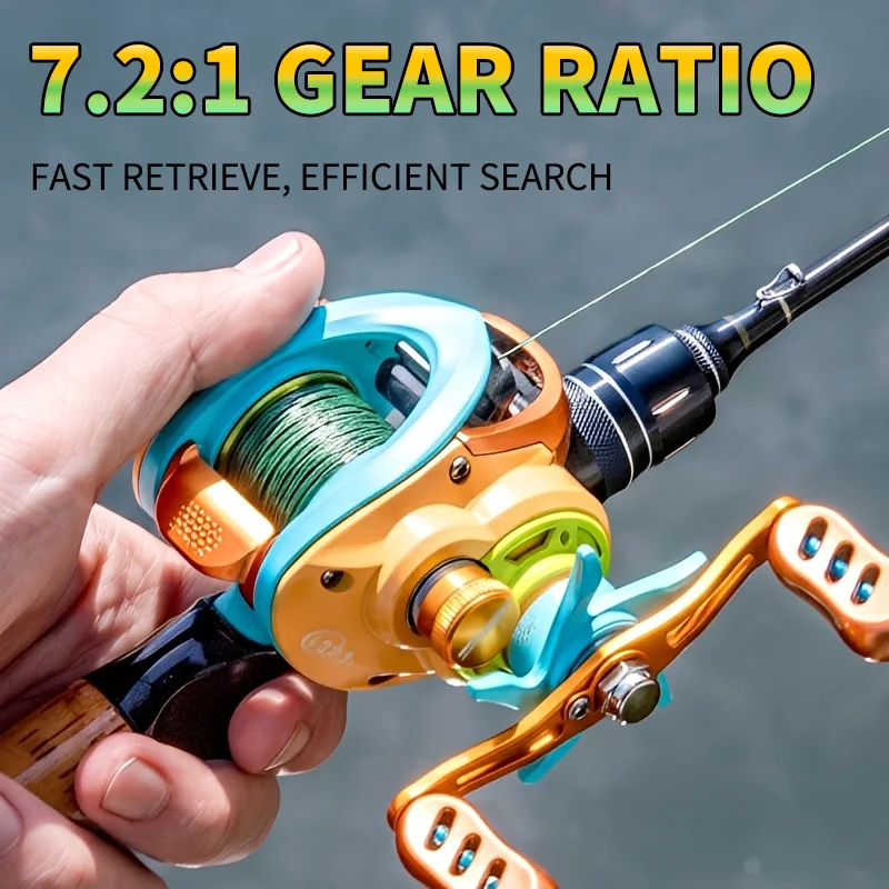 BILLINGS Carrete de baitcasting ultraligero para agua dulce y salada