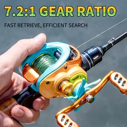 BILLINGS Carrete de baitcasting ultraligero para agua dulce y salada