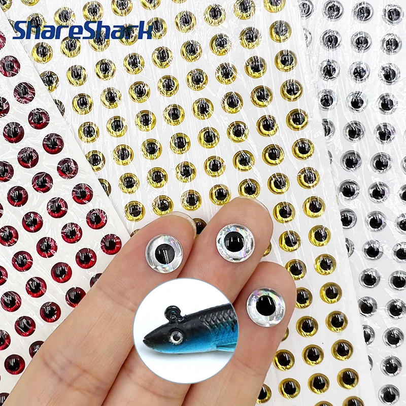 Ojos holográficos 3D para señuelos y atado de moscas ShareShark