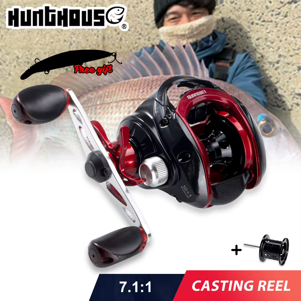Carrete Hunthouse Baitcast Alta Velocidad – Agua salada - imagen 2