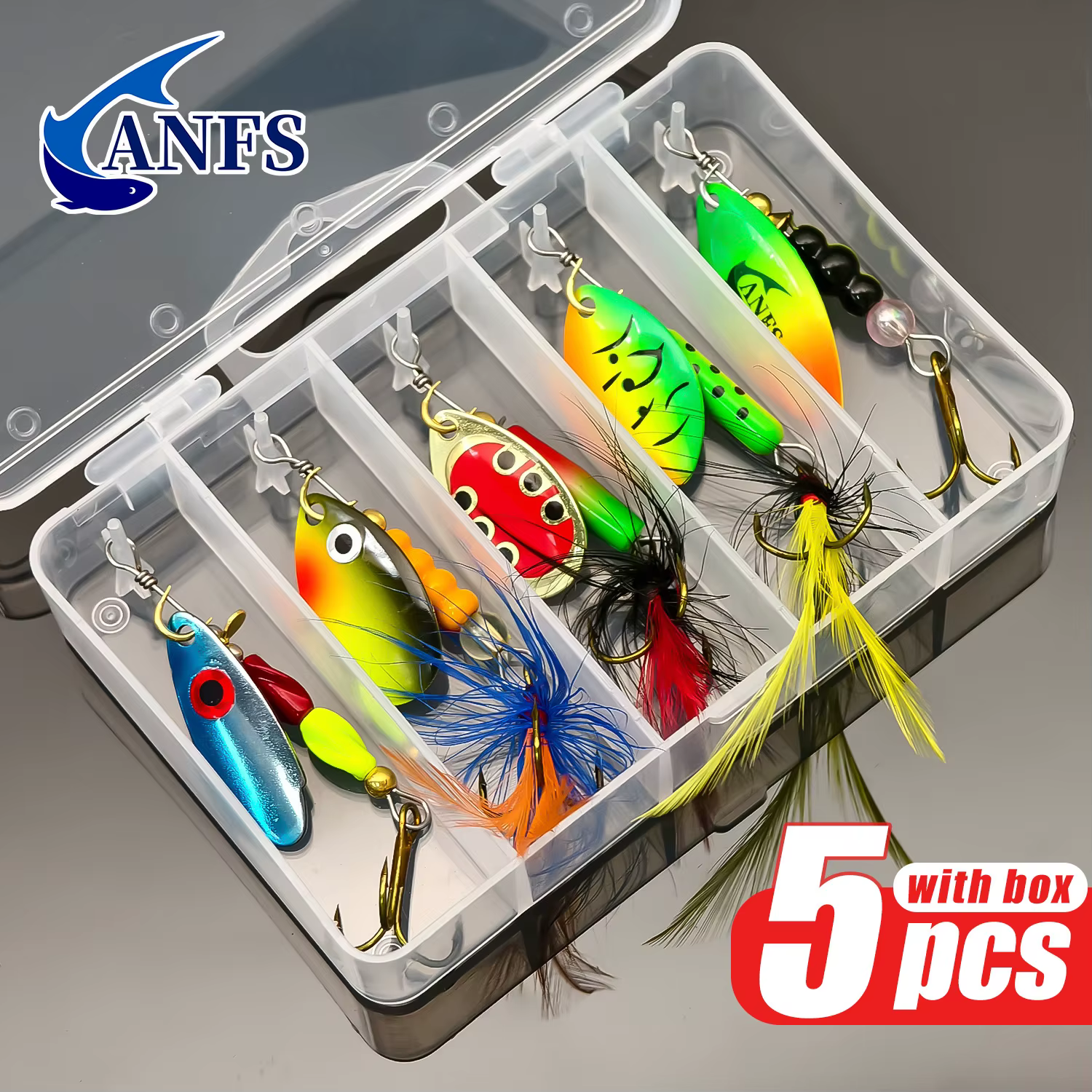 Cucharas Giratorias ANFS con Lentejuela y Anzuelo - imagen 5