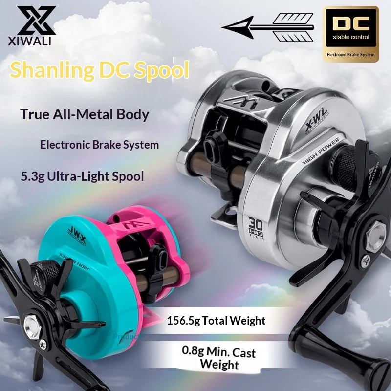 Carrete Xiwali Shanning DC con cuerpo metálico y freno micro
