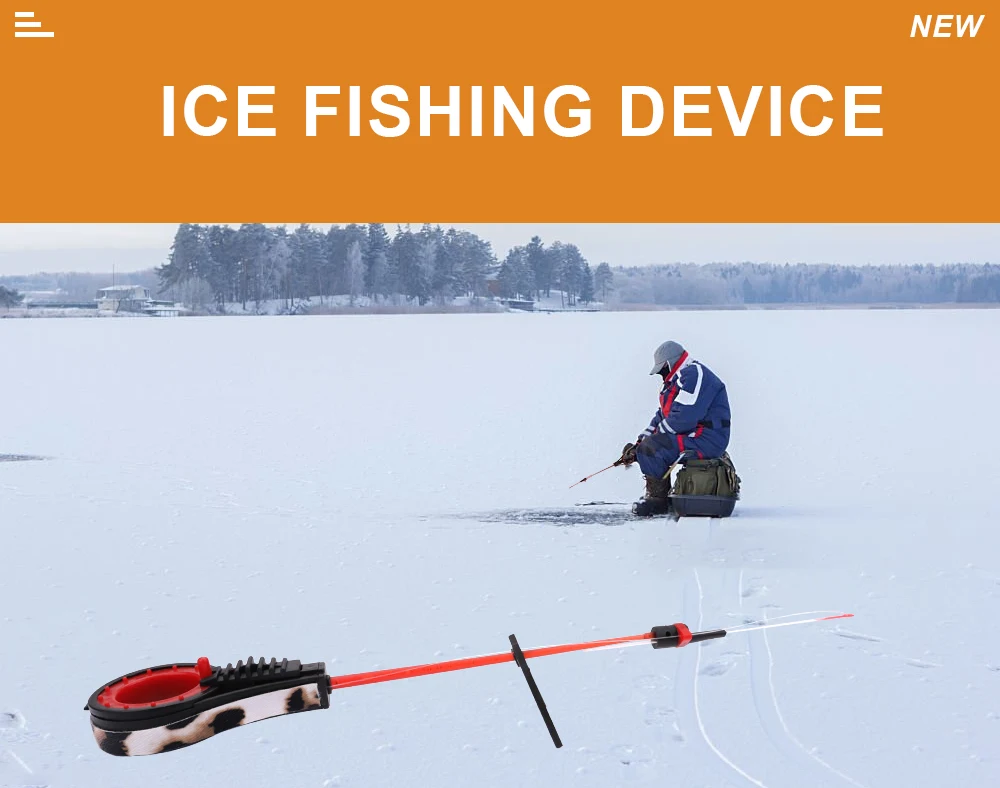 Juego de carretes para pesca en hielo, vista general