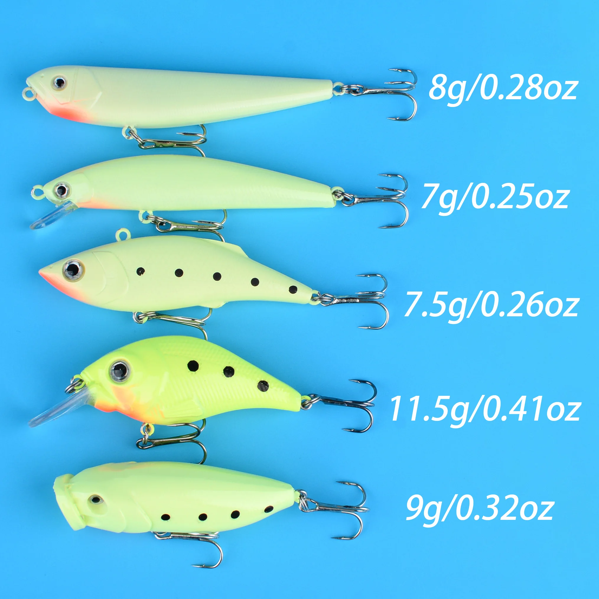Señuelo Minnow Jerkbait equilibrado buceo lento Crank Wobbler - imagen 5