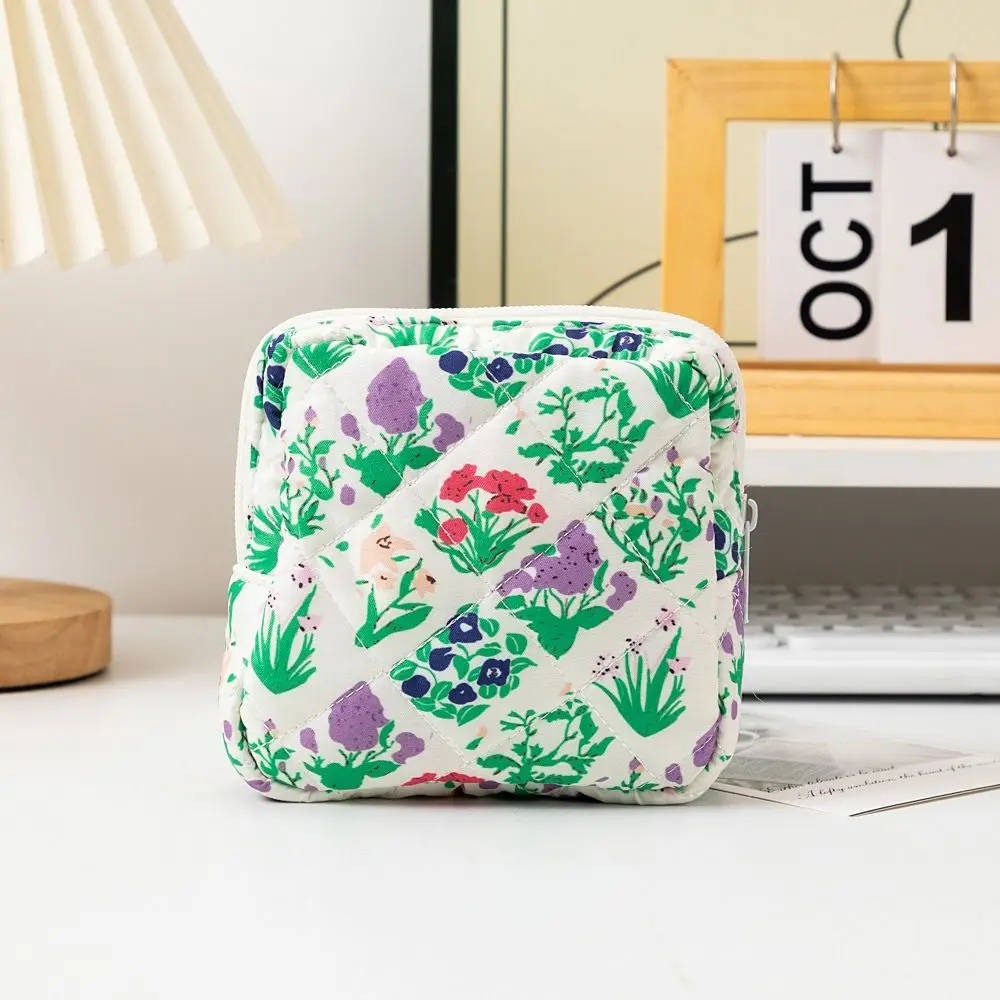 Bolsa acolchada de algodón para toallas sanitarias plegable de viaje - imagen 2