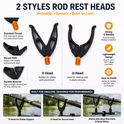 Soporte de caña carpfishing V/U antideslizante universal