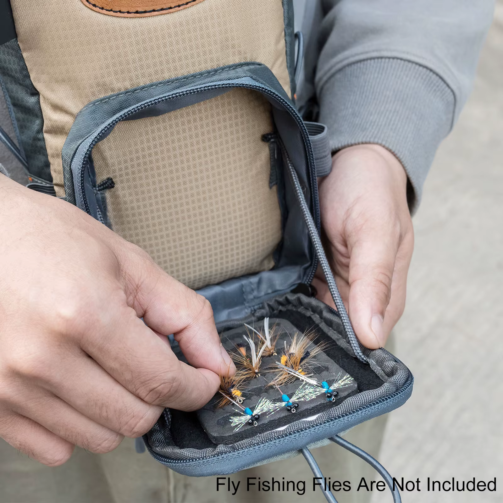 Chaleco Fly pesca con mosca – Transpirable con bolsillo y cintura ajustable - imagen 5