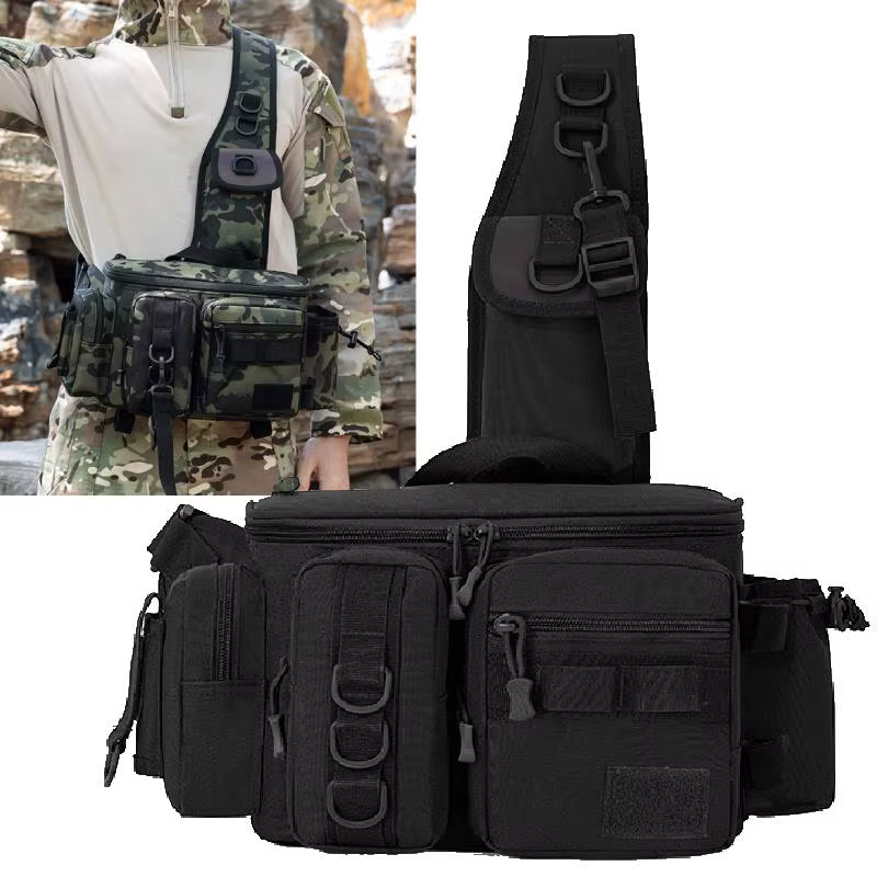 Riñonera táctica Molle multifuncional para pesca y senderismo