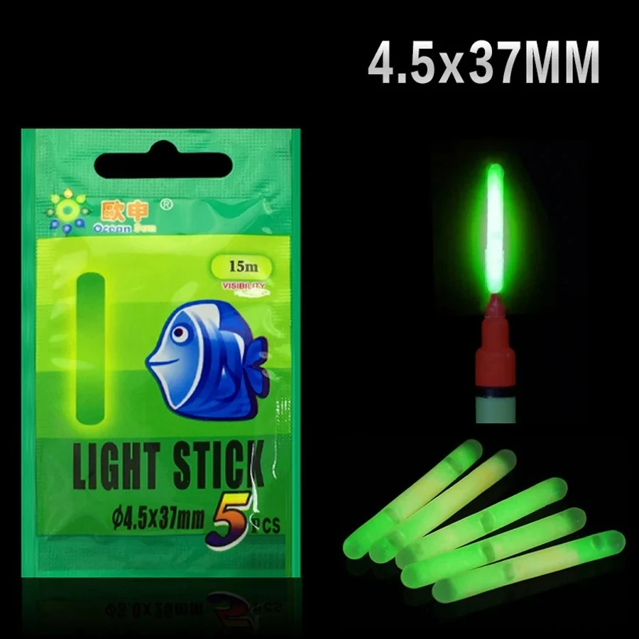 Varillas luminosas químicas para pesca nocturna en flotadores