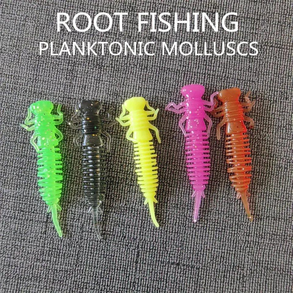 Señuelos blandos MUKUN en colores naturales