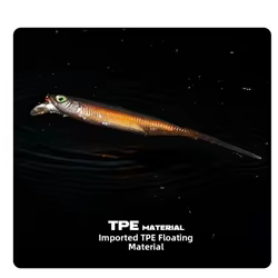 Señuelo blando flotante de TPE para lucio – acción rolling