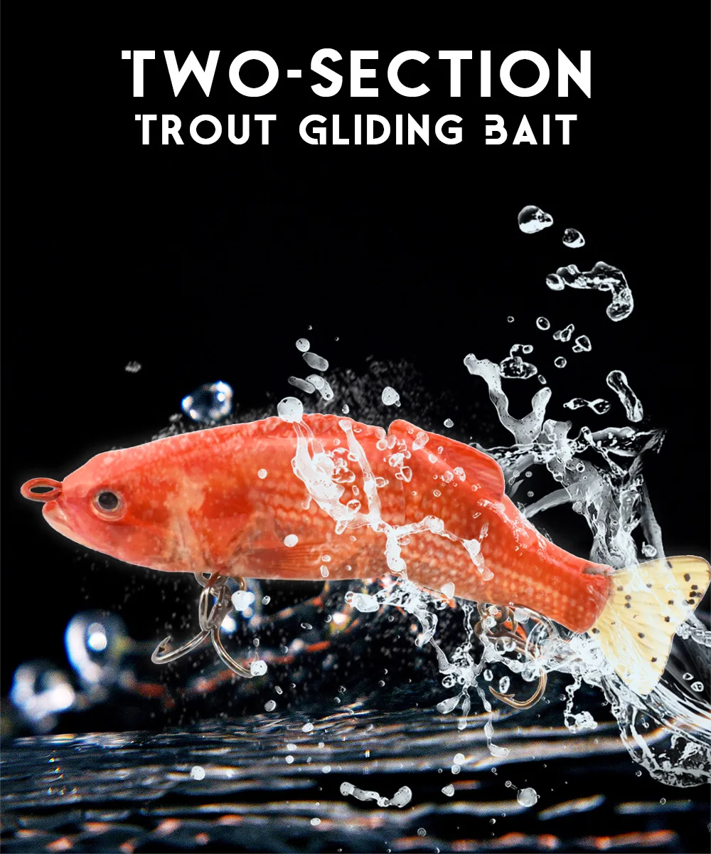 Swimbait Glide S orientado a natación realista en agua dulce