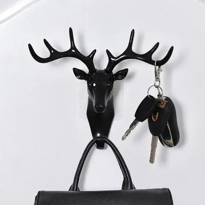 Colgador cabeza de ciervo vintage, perchero de pared decorativo - imagen 2