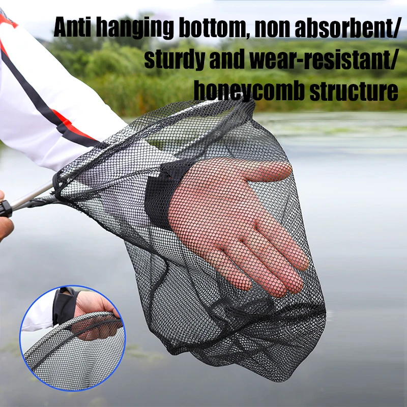 Red de pesca aluminio ligera resistente carpa pulpo portátil larga - imagen 2