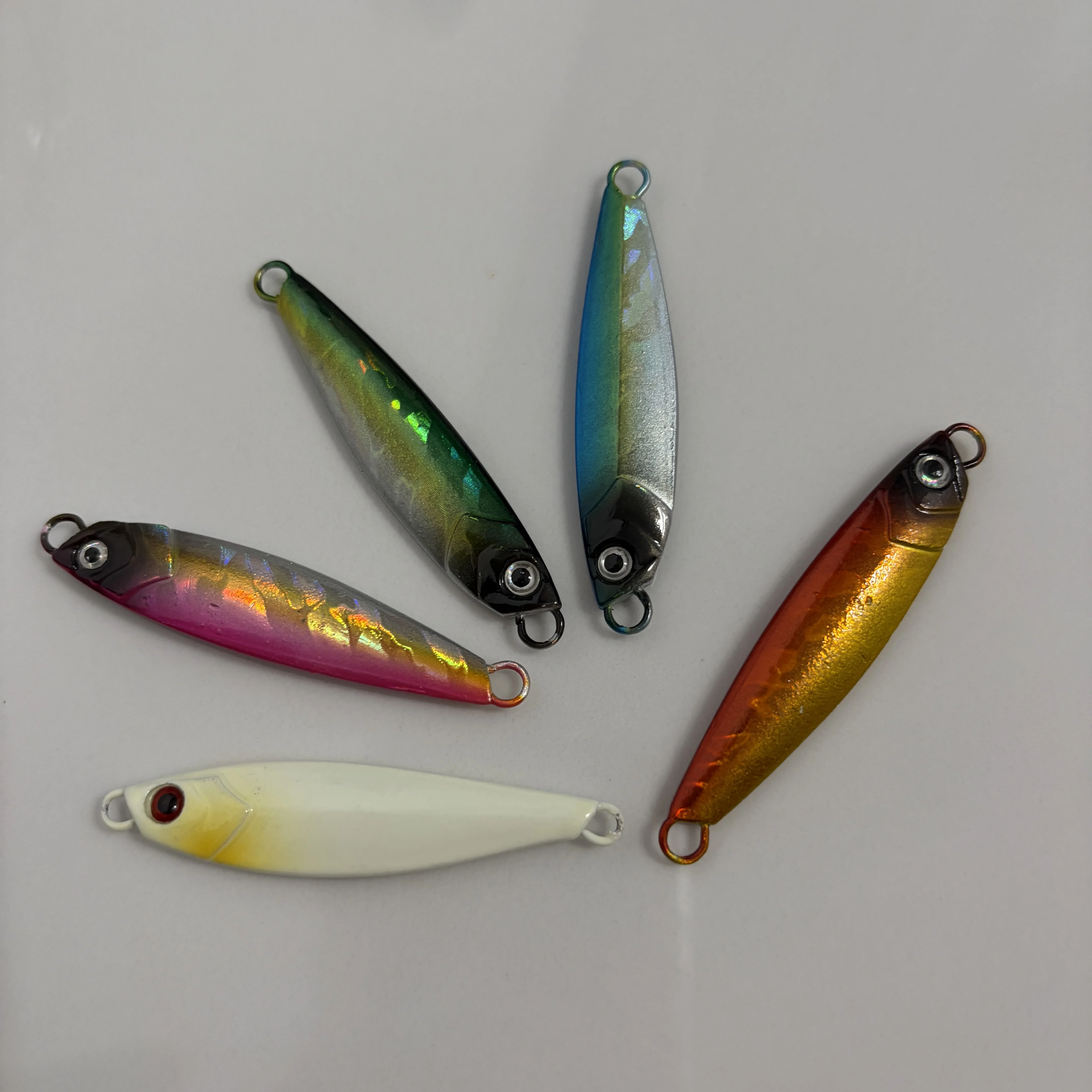 Señuelo jigging lento metálico multicolor para agua salada - imagen 5