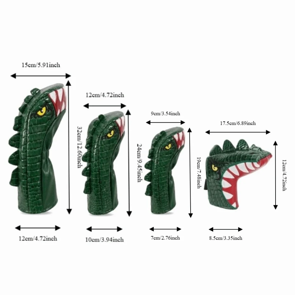 Funda PU golf con forro suave T-Rex, cierre elástico verde - imagen 4