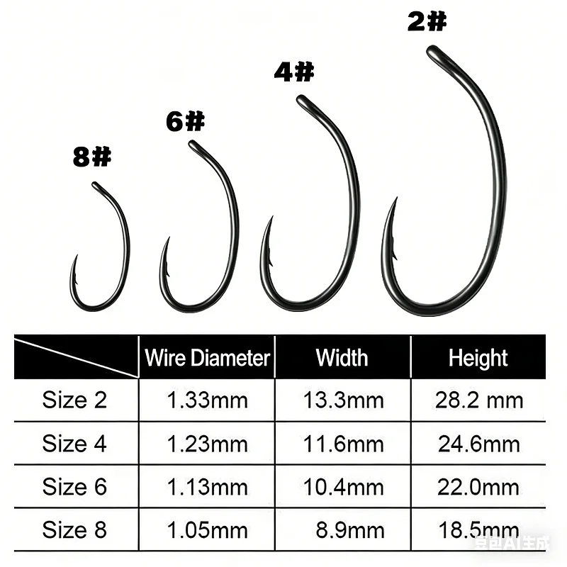 Anzuelos jig head con púas revestimiento negro – para carpa y pesca