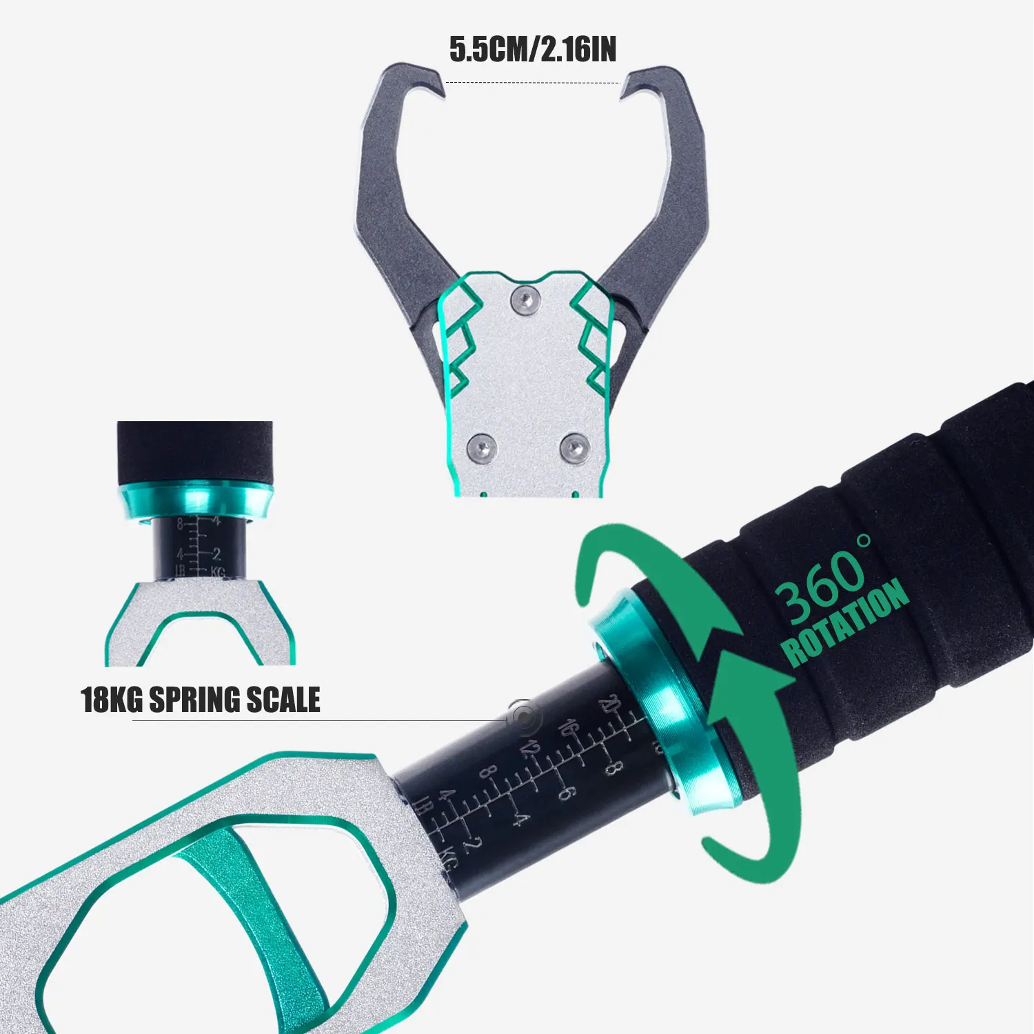 Samolla Alicates de pesca aluminio con resorte 360° - imagen 5