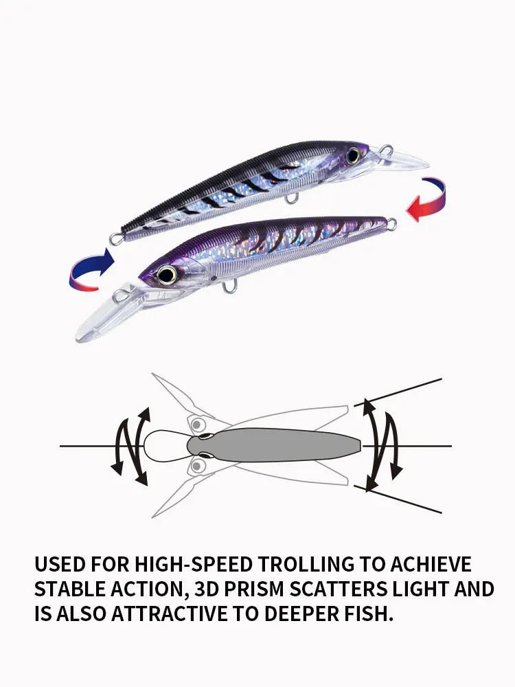 Señuelo de pesca de mar tipo pececillo hundible 50g 140mm