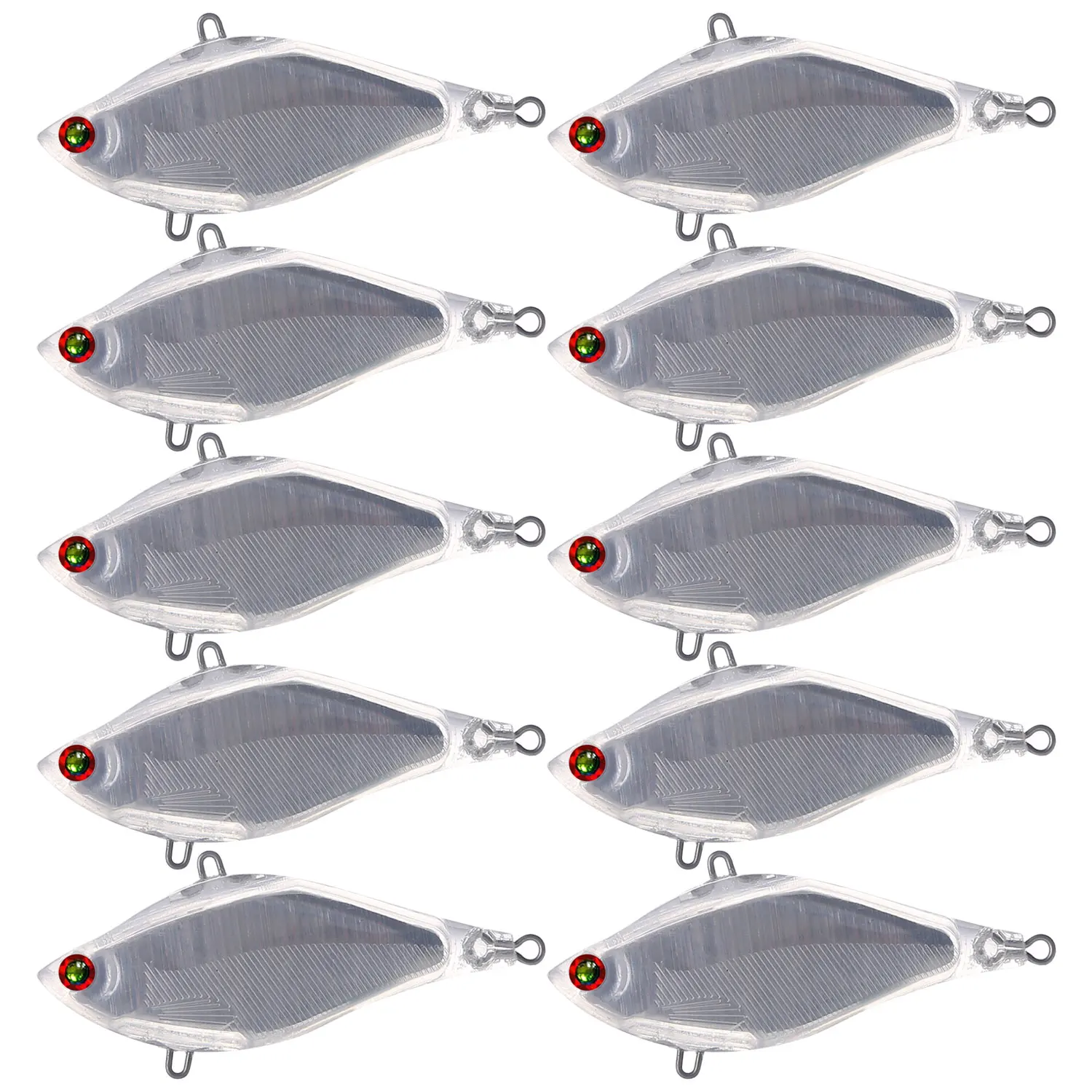 Free Fisher señuelos VIB sin pintar para lucio, cebo transparente - imagen 2