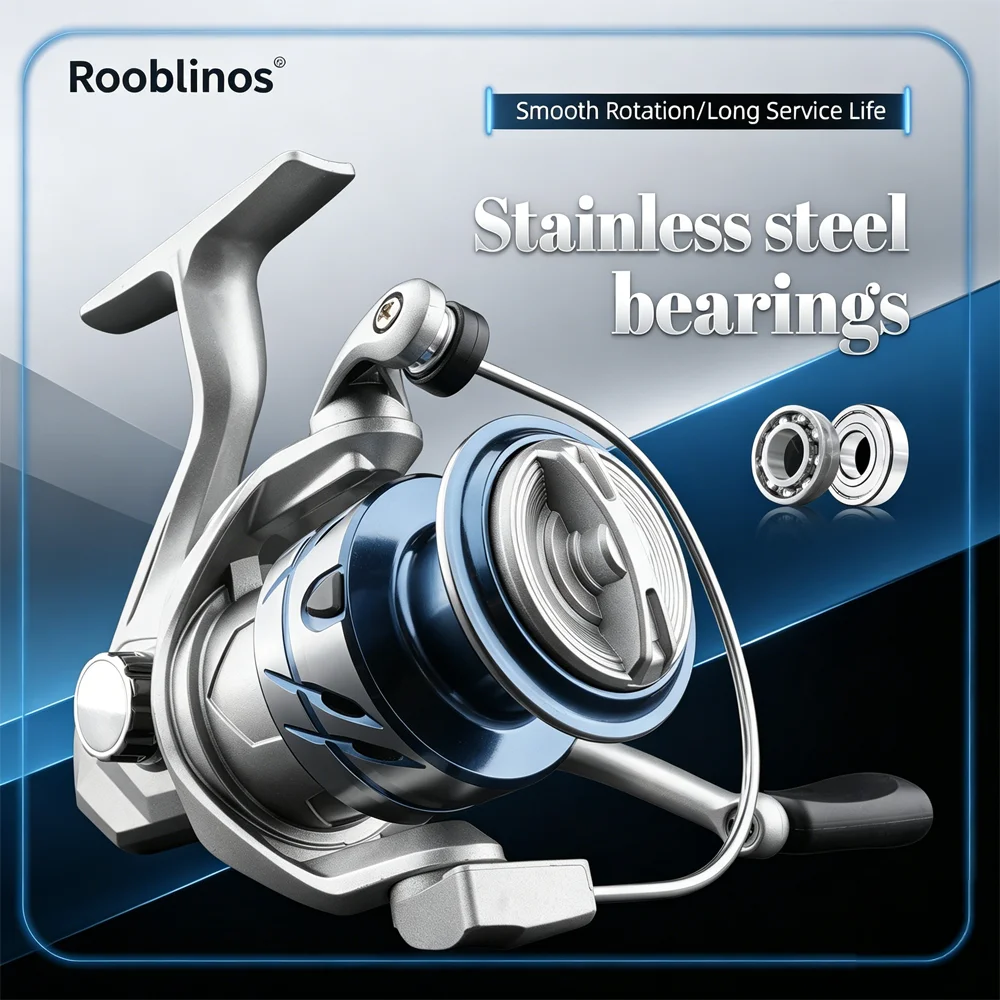 Carrete giratorio Rooblinos SD – Aluminio CNC para agua dulce y salada - imagen 4