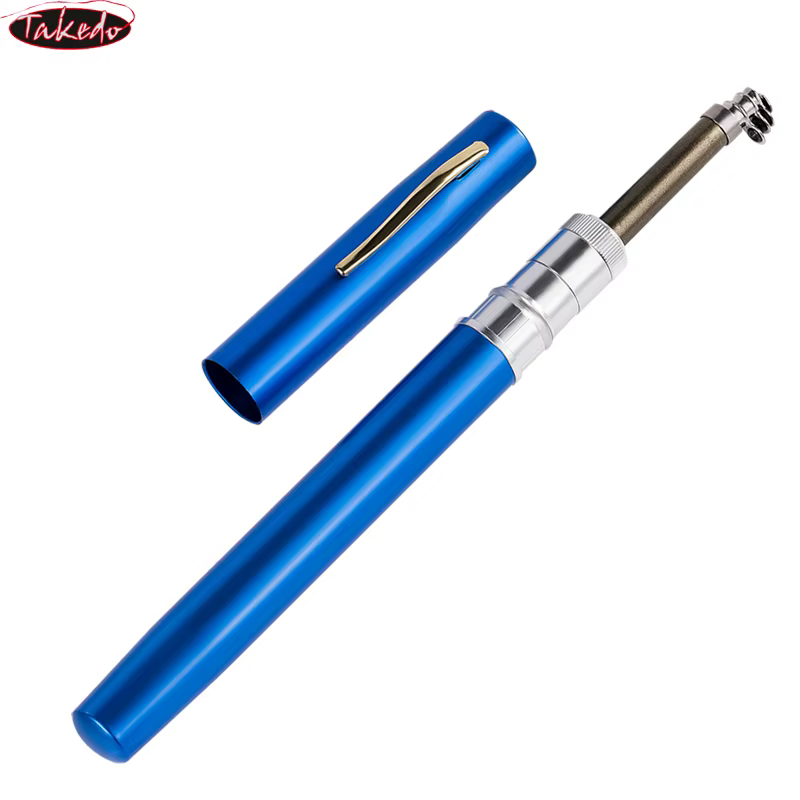 TAKEDO Caña telescópica aluminio con carrete – Mini viaje para hielo, mosca y barco - imagen 4