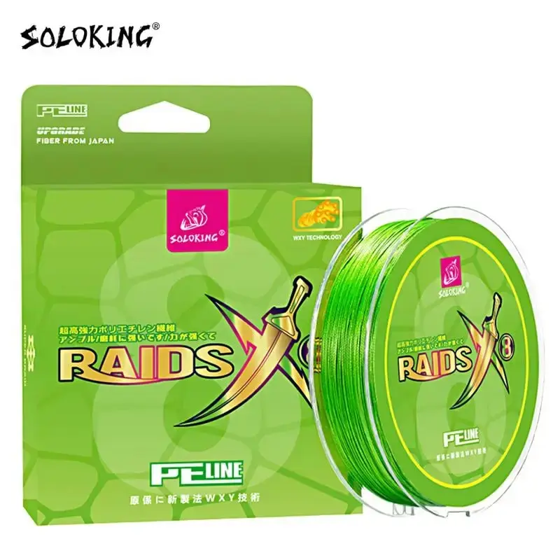 SOLOKING Trenzada Microfly Ultra fina 8 hebras PE 150M carpa trucha