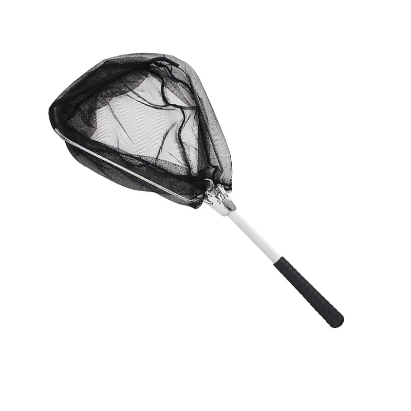 WEIHE Red de pesca portátil mini triangular plegable de un solo poste