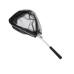 WEIHE Red de pesca portátil mini triangular plegable de un solo poste