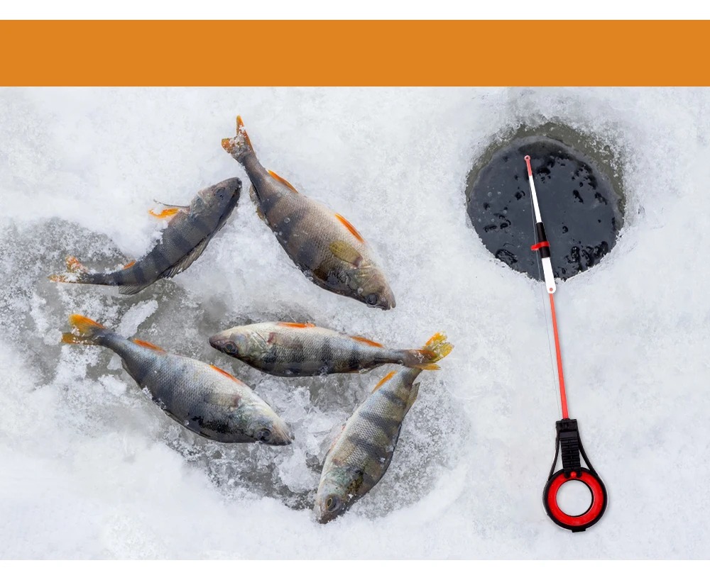 caza en el hielo con la caña FTK Mini