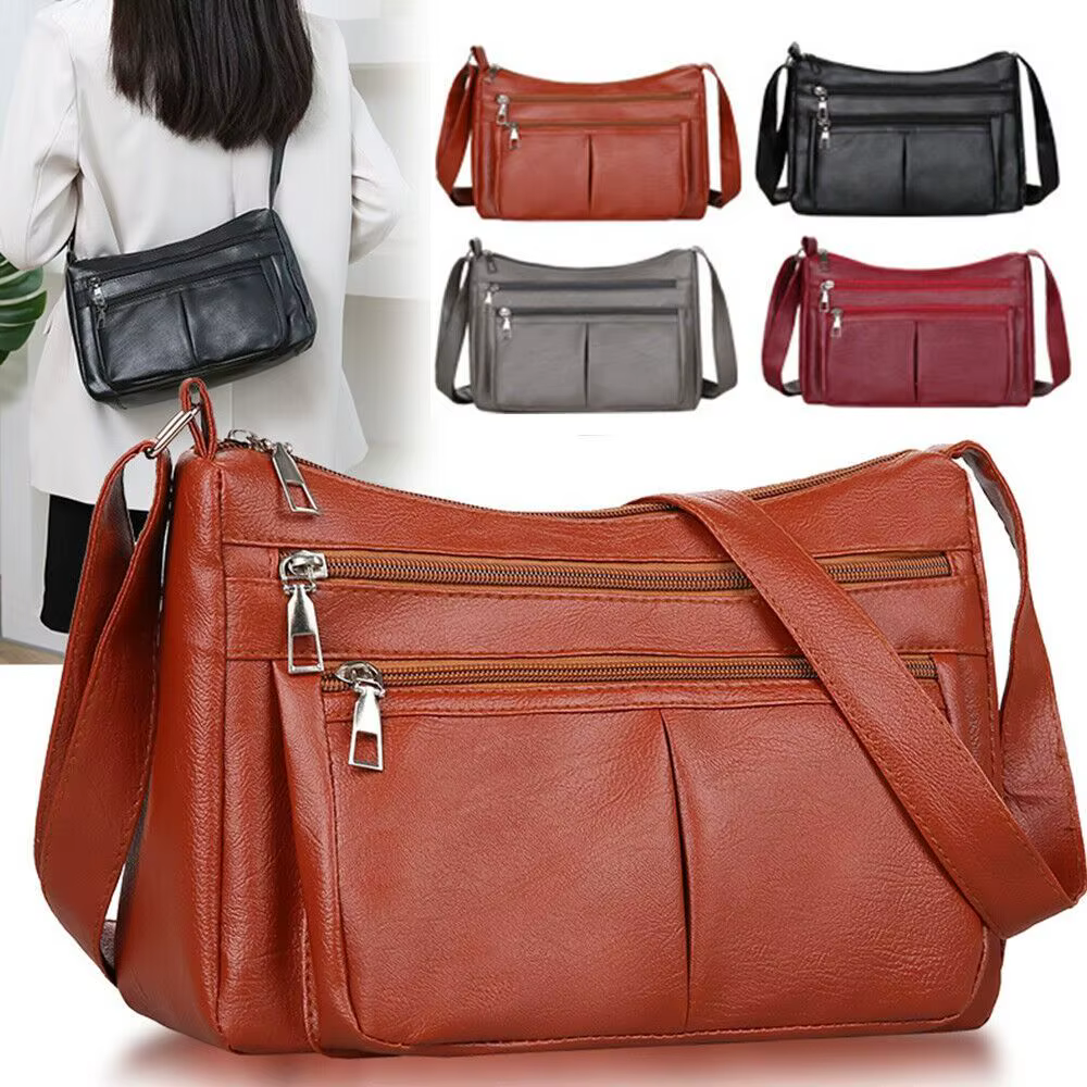 Bolso bandolera resistente al agua de piel sintética para mujer - imagen 4