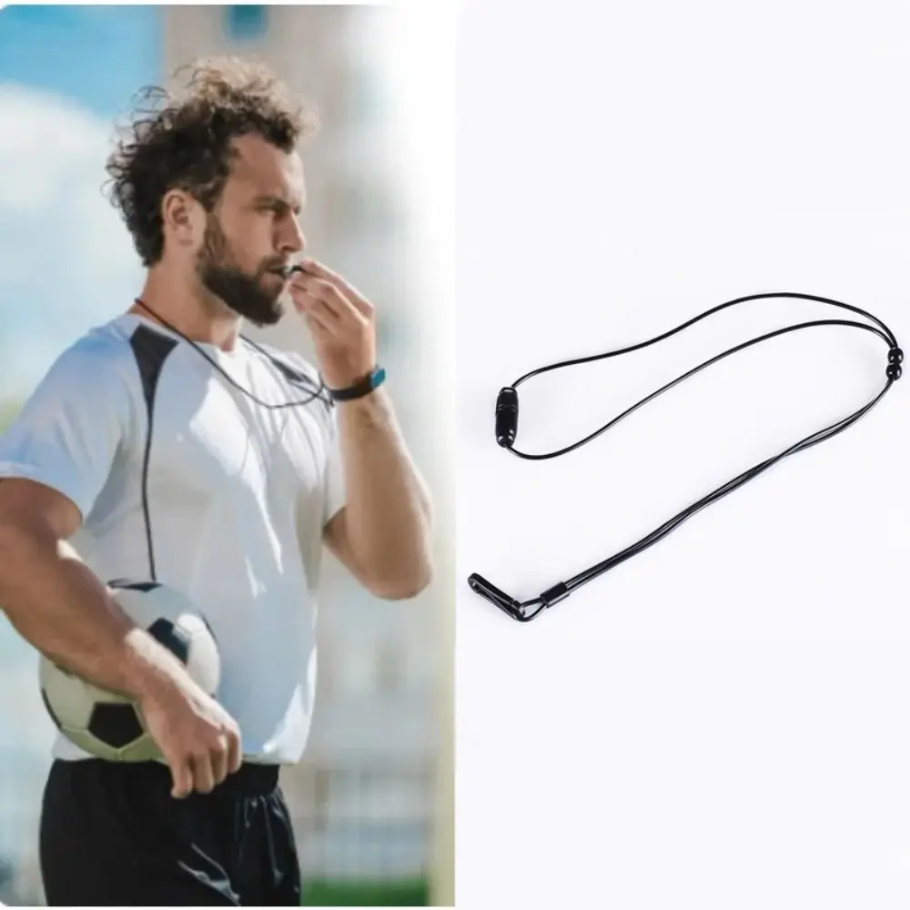 Cordón de silbato multiusos en PVC negro para accesorios de exterior - imagen 4