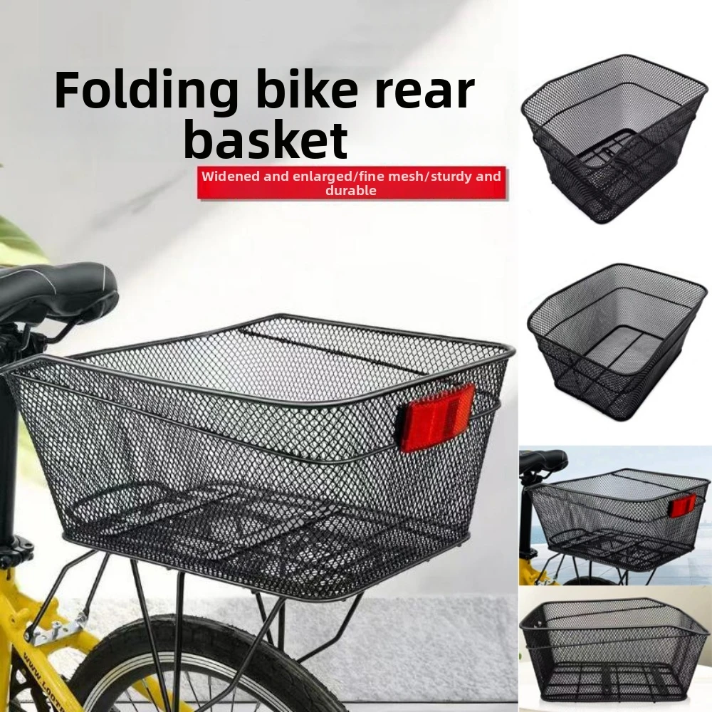 Cesta porta equipaje trasera universal de acero al carbono, resistente - imagen 4