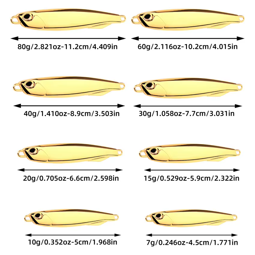 Jig metálico plateado para pesca de spinning y jigging en mar - imagen 2