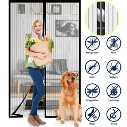 Cortina Magnética Antiinsectos para Puerta sin Perforación – Cierre Automático