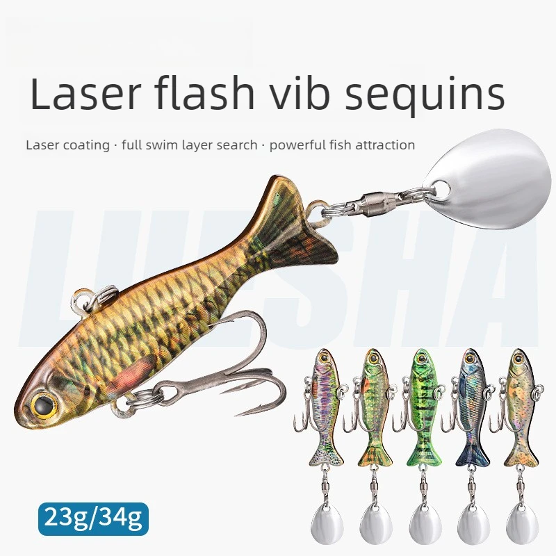 Jig metálico VIB con escamas 3D