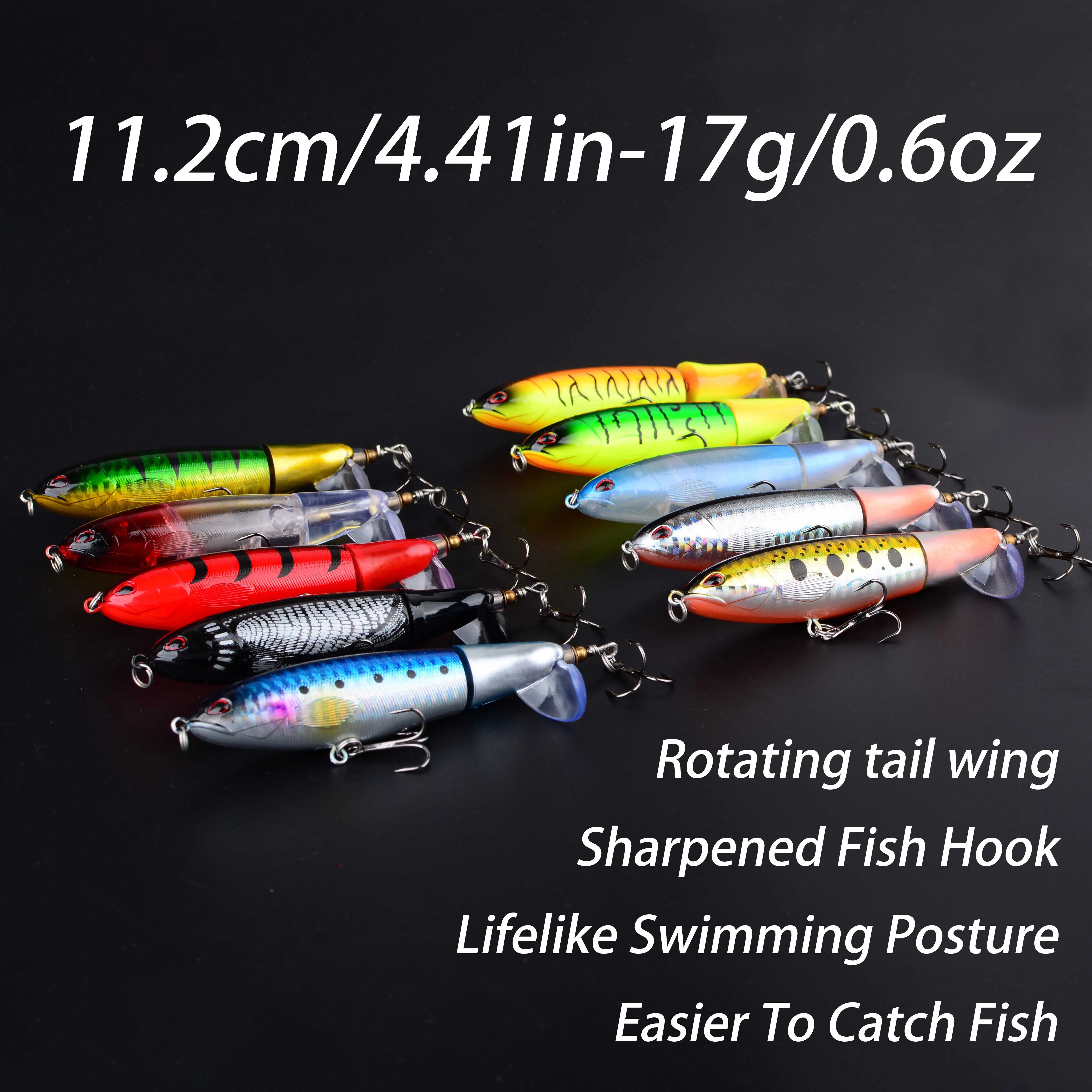 Señuelo Popper de superficie giratorio – artificial de pesca - imagen 5
