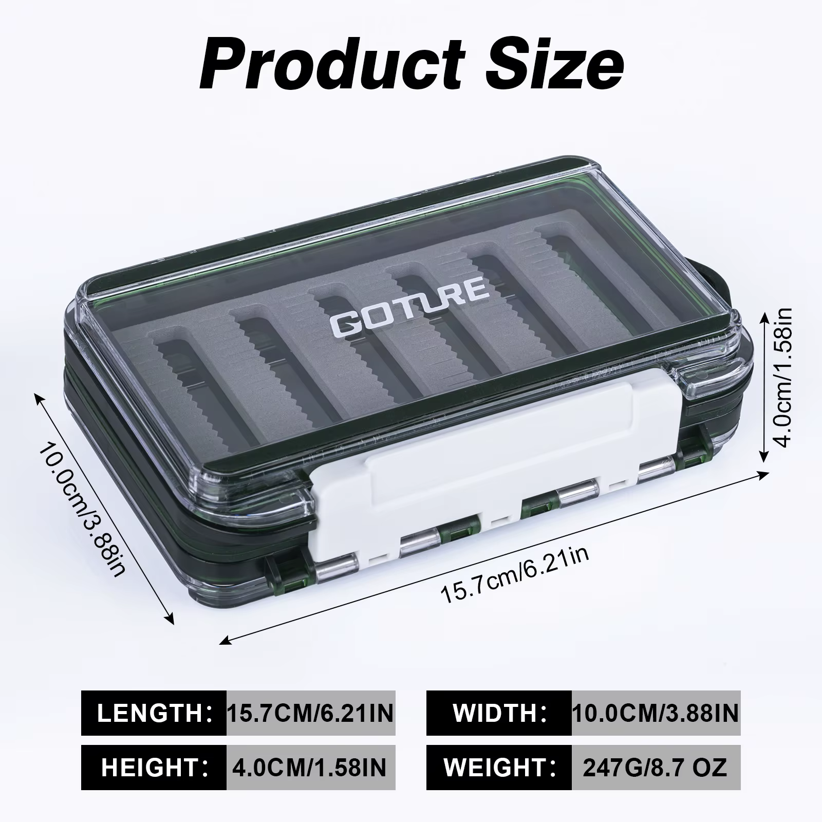 Caja Organizador Pesca con Mosca Goture Doble Cara - imagen 5