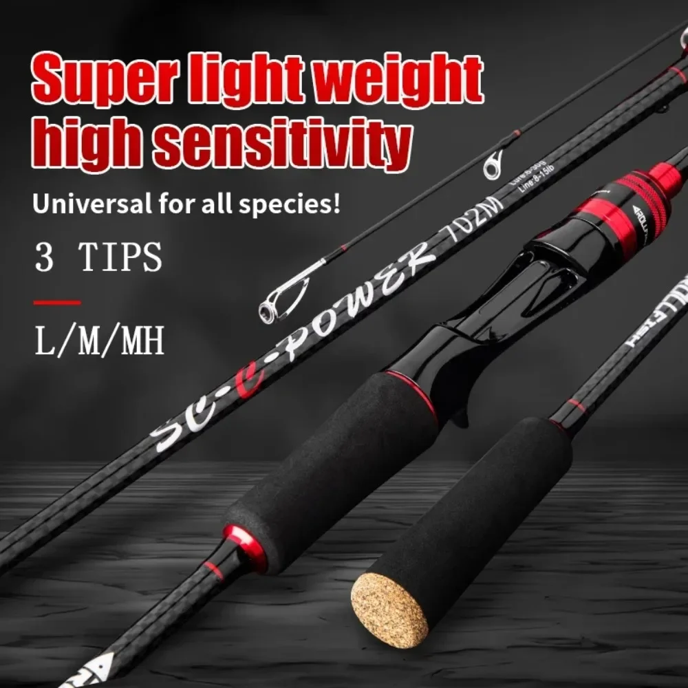 Caña Ourbest Baitcasting 30T – Carbono 1,68-2,4m (6-30g)