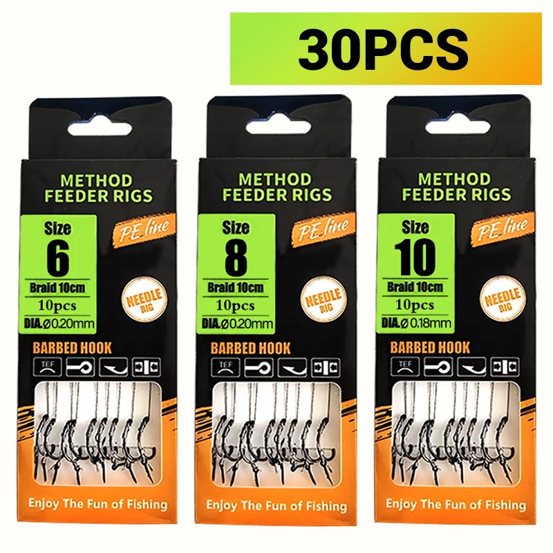 Aparejo Carpfishing Preatado con Anzuelo de Púas y Trenzado - imagen 4