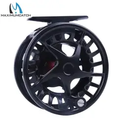 Carrete de pesca con mosca MAXIMUMCATCH DX CNC ambidiestro negro mate