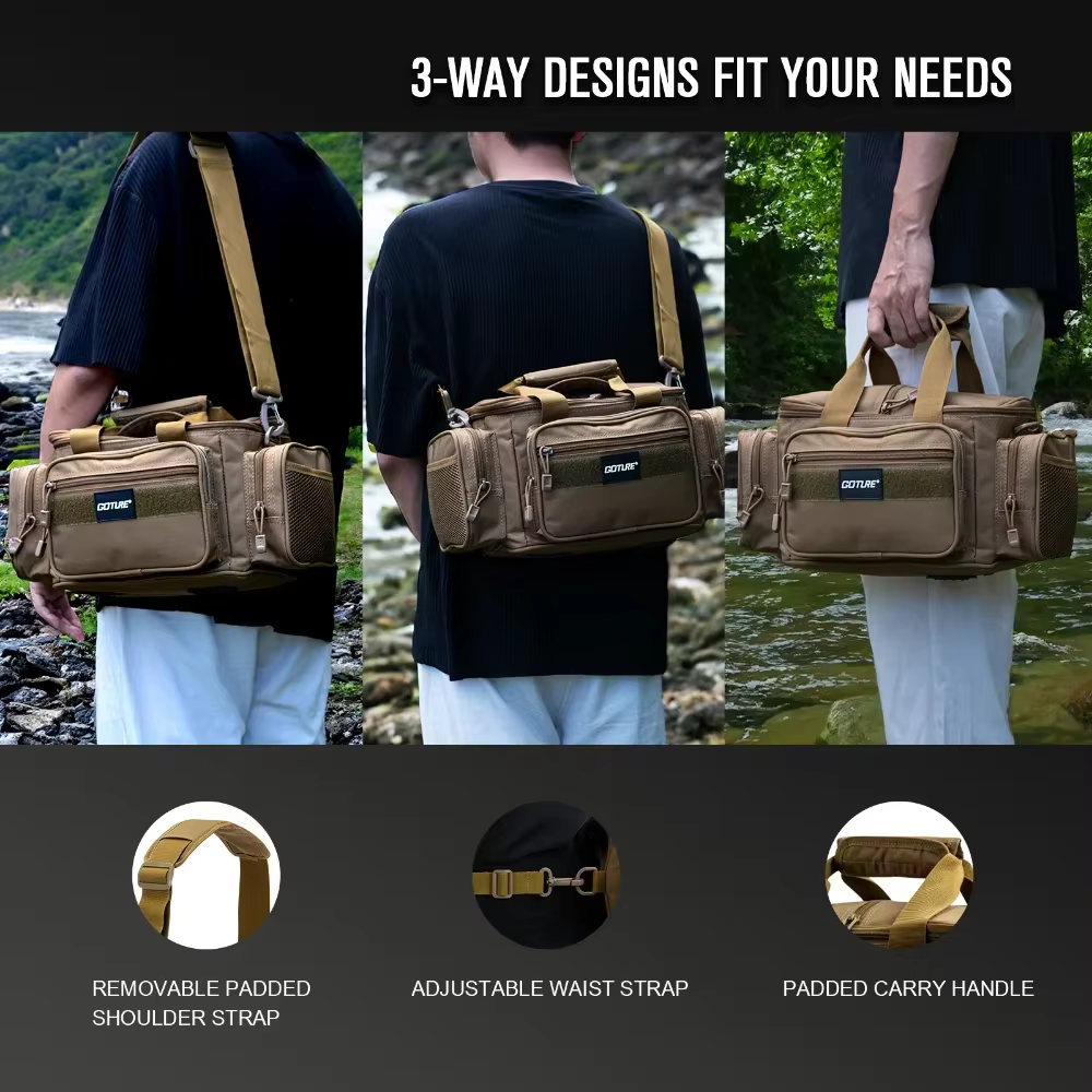 Bolsa táctica impermeable para pesca, camping y senderismo - imagen 3