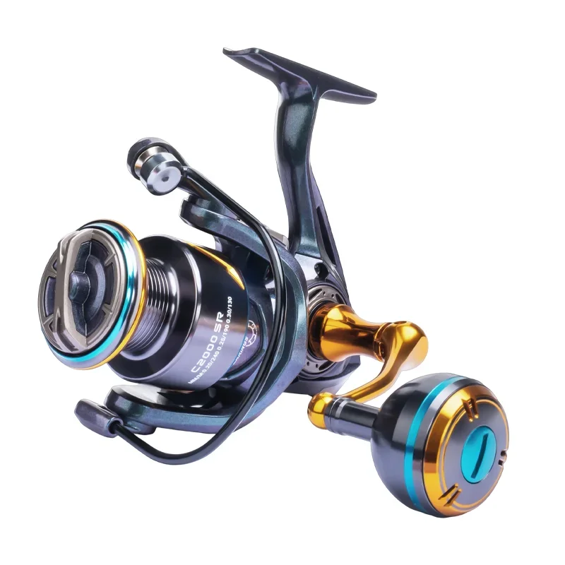 DEUKIO Carrete Jigging de Metal Colorido – Agua Salada y Dulce