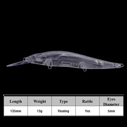 Chan's Huang Wobbler Flotante 13g – Señuelo duro 13,5 cm