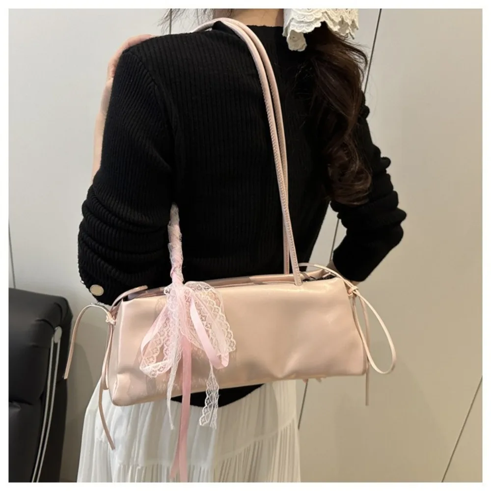 Bandolera con lazo en piel PU, bolso cuadrado pequeño para mujer - imagen 4