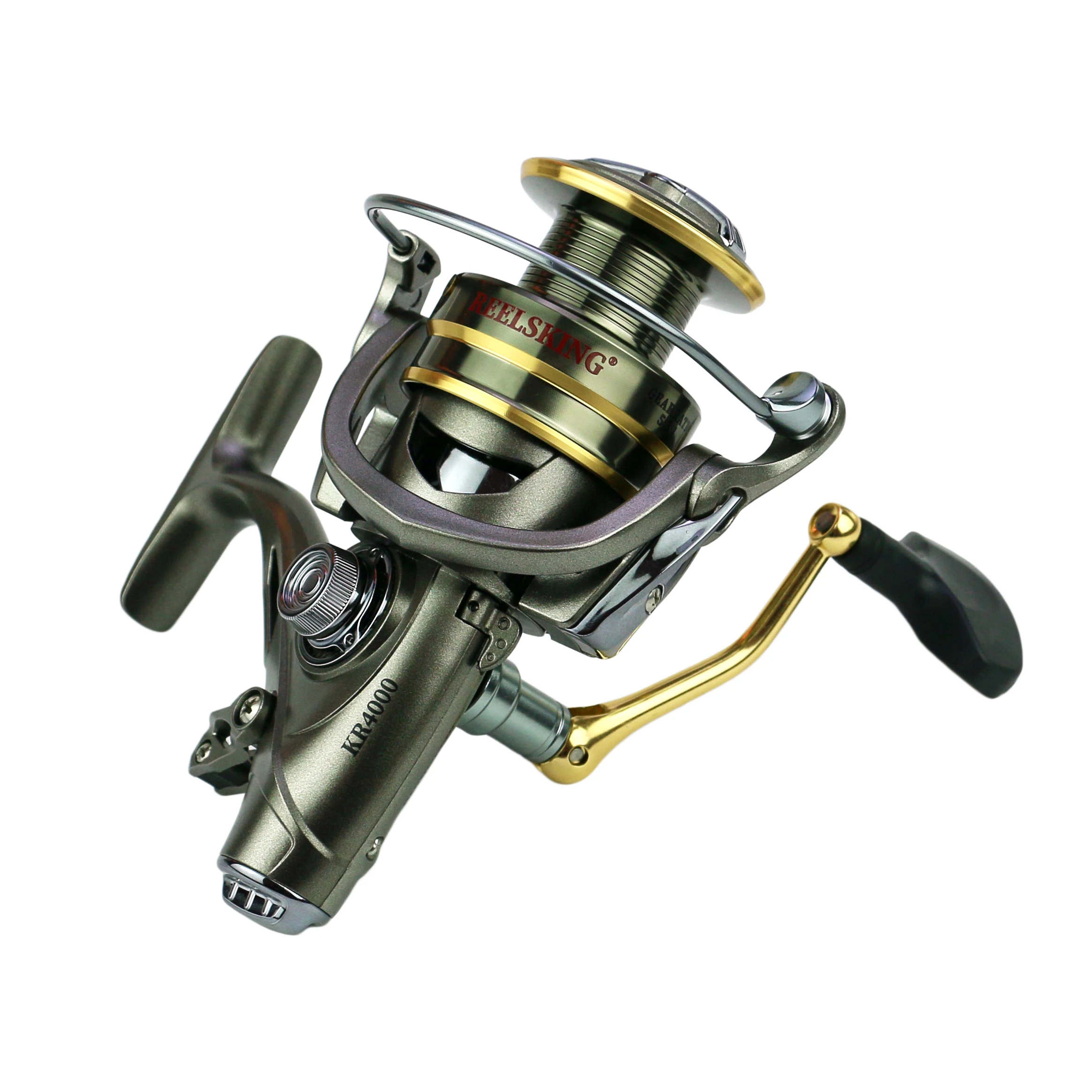 Meta carrete lubina con freno doble, fundición, 5,5:1, ambidexto - imagen 5
